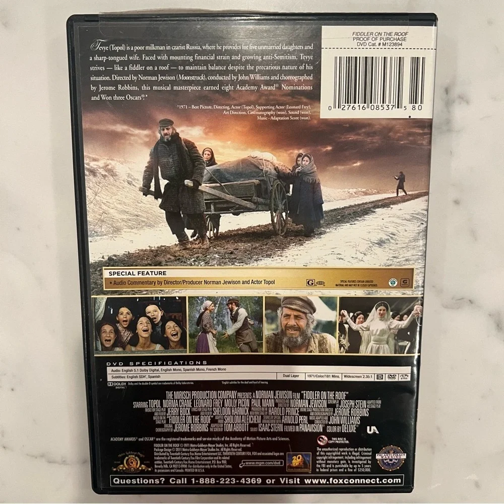 Fiddler on the Roof 40Th Anniversary DVD Special Edition Musical Collectible Vtg - Picture 2 of 6